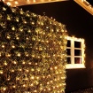 240 Led (5mm) Λαμπάκια Δίχτυ Θερμά 2x1.5m με Πράσινο Καλώδιο (X08240111)