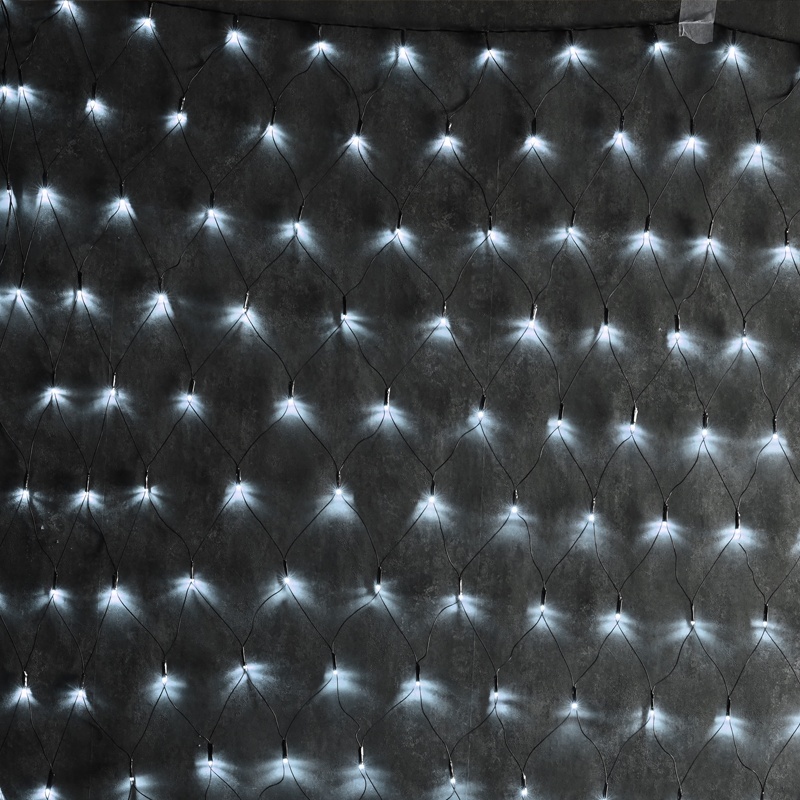 240 Led (5mm) Λαμπάκια Δίχτυ Ψυχρά 2x1.5m με Πράσινο Καλώδιο (X08240211)