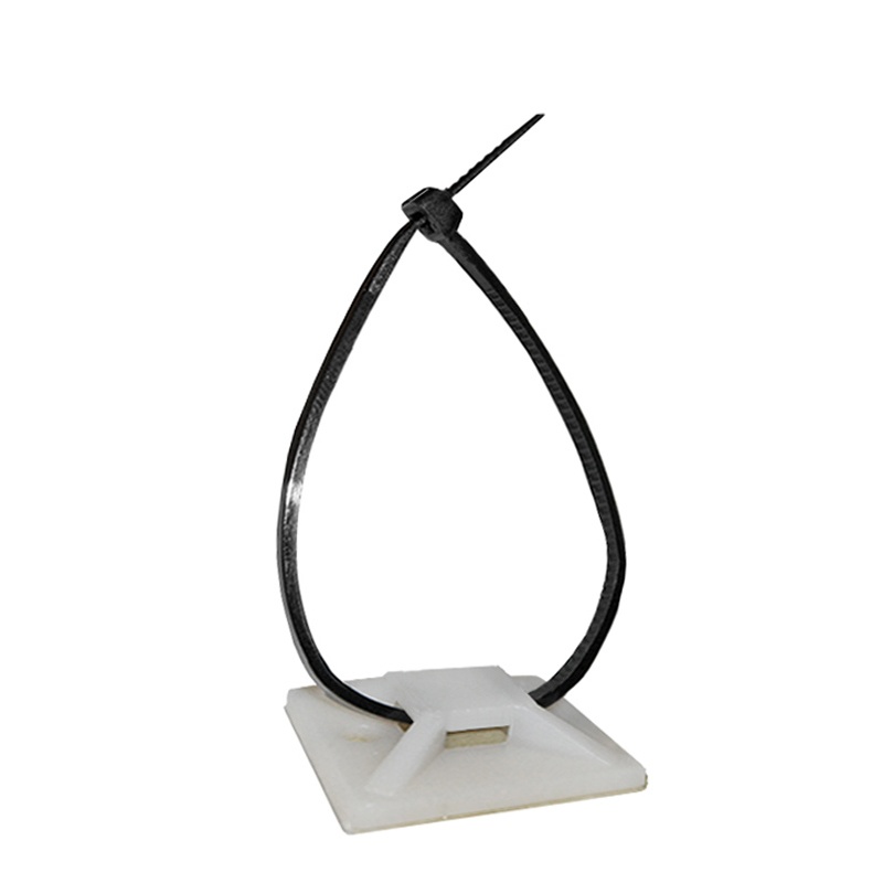 Adeleq Αυτοκόλλητη Βάση Δεματικών 29x29mm 1τμχ Λευκή (19-28280PC)