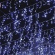 144 Led (5mm) Λαμπάκια Βροχή Ψυχρά 300x60cm με Διάφανο Καλώδιο & Πρόγραμμα (X08144222)