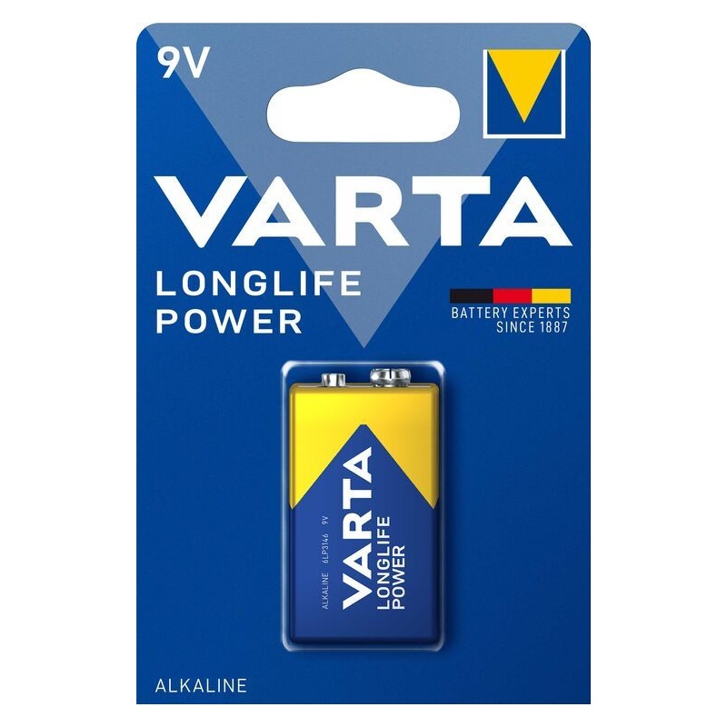 Μπαταρία Αλκαλική Varta 6LR61 9V (VLLP9V)