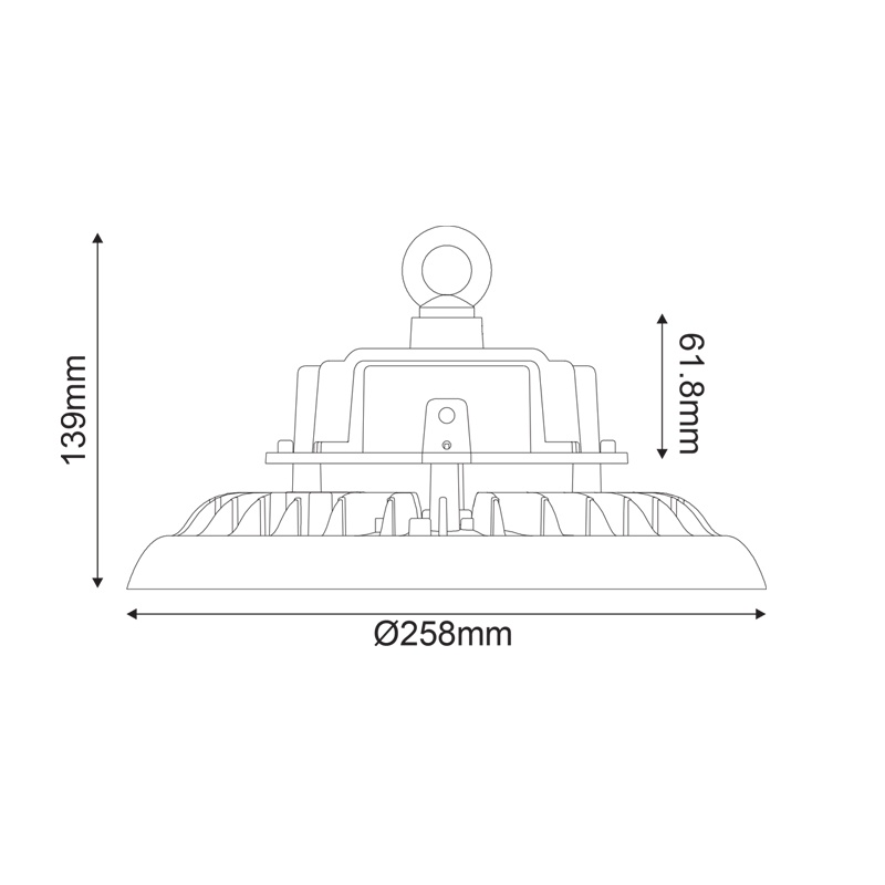 Aca Led SMD φωτιστικό τύπου καμπάνας ASTREK 100W 5000K (ASTREK10050N)