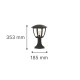 It-Lighting Avalanche 1xE27 Φανάρι Δαπέδου Μαύρο (80400214)