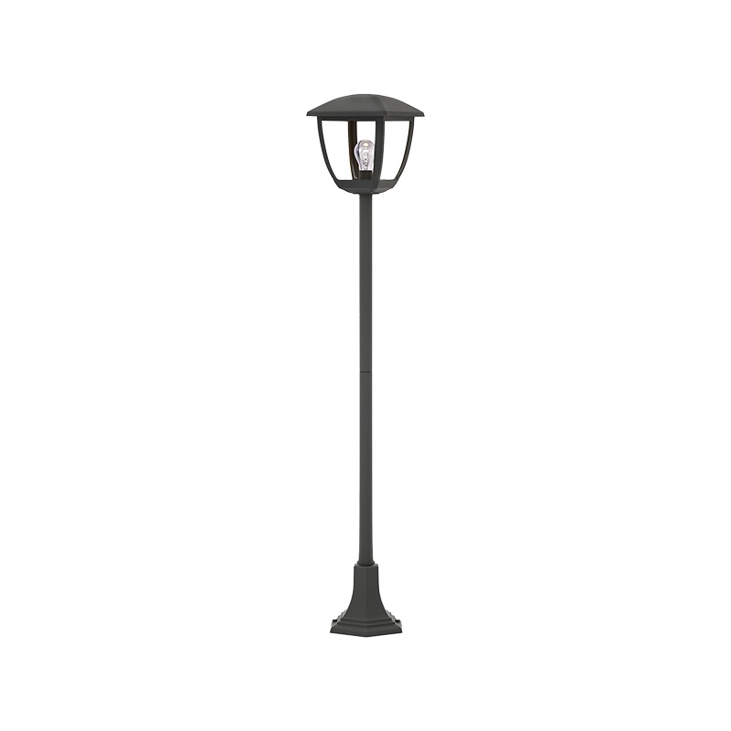 It-Lighting Avalanche 1xE27 Κολώνα με Φανάρι Μαύρο (80500114)