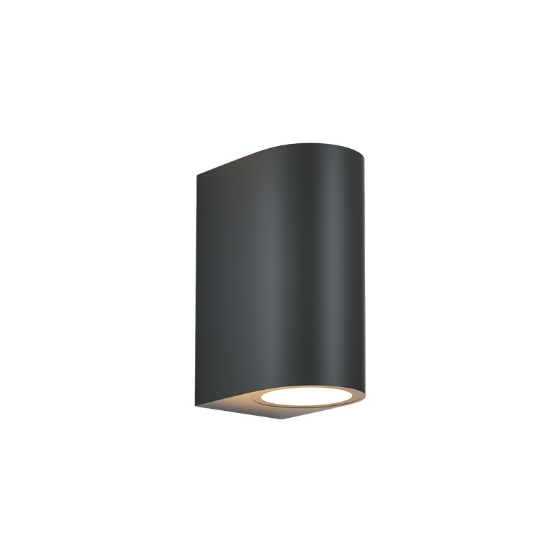 It-Lighting Michigan 2xGU10 Επιτοίχιο Φωτιστικό Up-Down Ανθρακί (80200144)