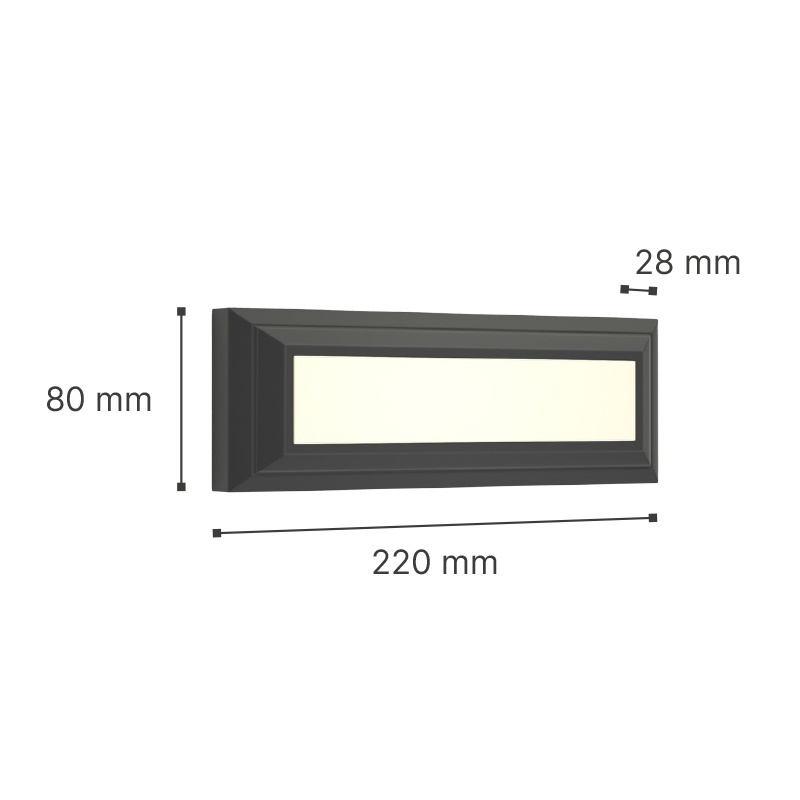 It-Lighting Willoughby Led 4W CCT Επιτοίχιο Φωτιστικό Γκρι (80201330)