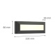 It-Lighting Willoughby Led 4W CCT Επιτοίχιο Φωτιστικό Ανθρακί (80201340)