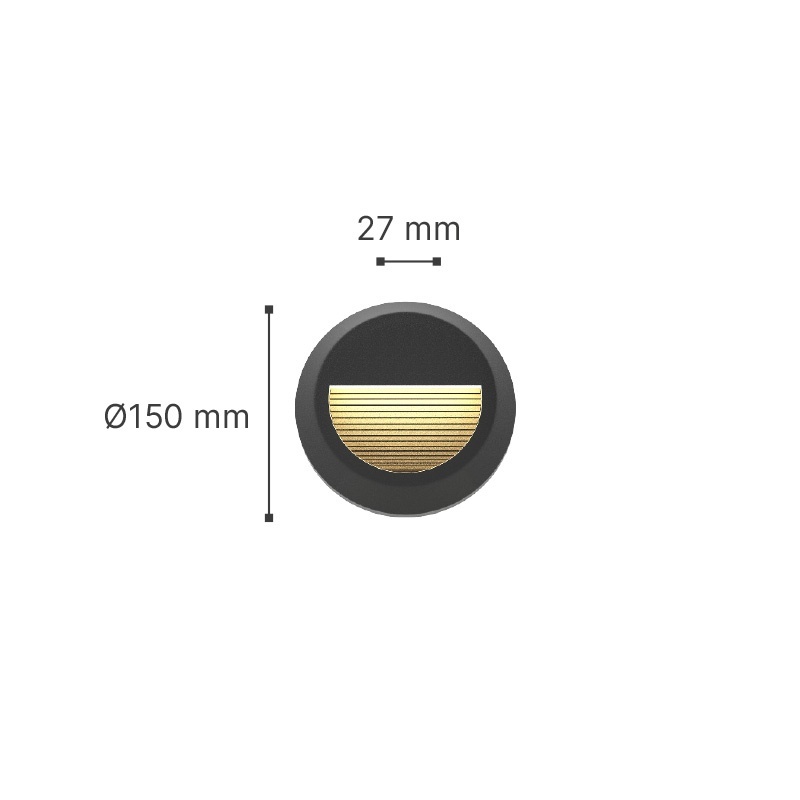 It-Lighting Maroon Led 2W CCT Επιτοίχιο Φωτιστικό Λευκό (80201620)