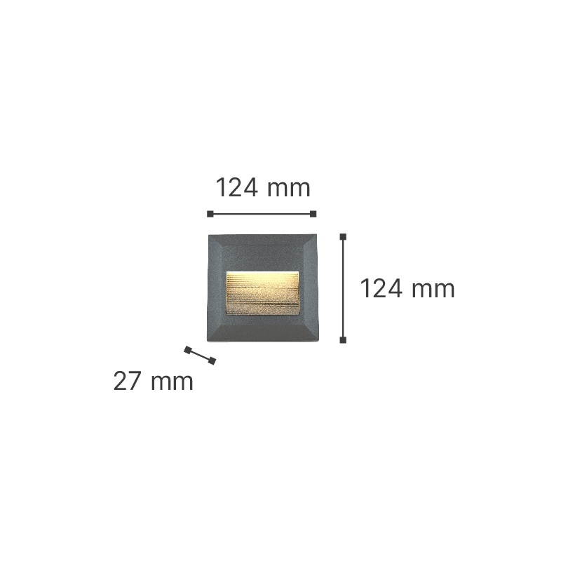 It-Lighting Salmon Led 2W CCT Επιτοίχιο Φωτιστικό Λευκό (80201820)