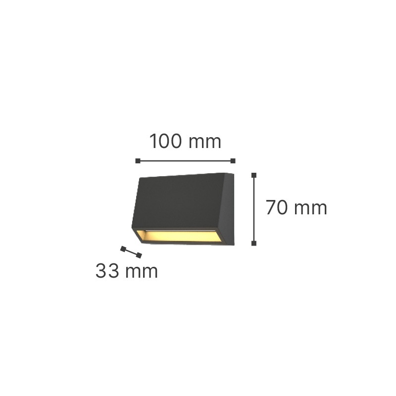 It-Lighting Blue Led 3W CCT Επιτοίχιο Φωτιστικό Λευκό (80202120)