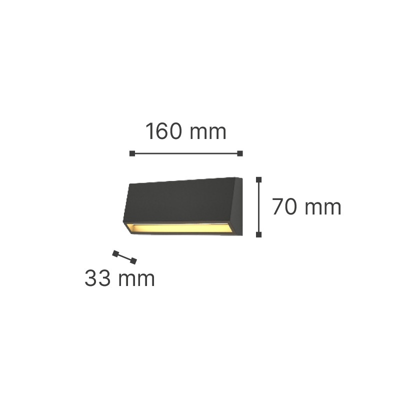 It-Lighting Blue Led 3W CCT Επιτοίχιο Φωτιστικό Λευκό (80202220)
