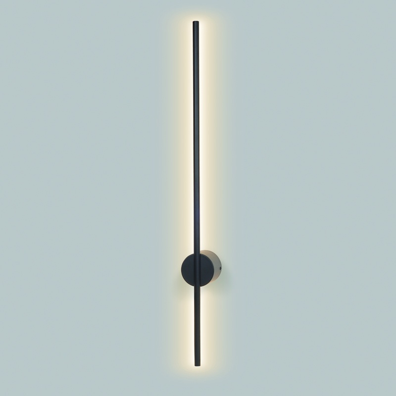 Aca Led Επιτοίχιο Φωτιστικό 15W 3000K Μαύρο (ZM16LEDW80BK)
