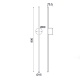 Aca Led Επιτοίχιο Φωτιστικό 15W 3000K Μαύρο (ZM16LEDW80BK)