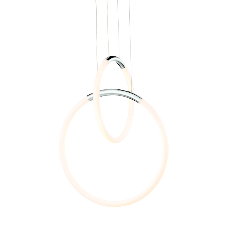 Aca Led Κρεμαστό Φωτιστικό 24W 3000K Χρώμιο (ZM31LEDP40CH)