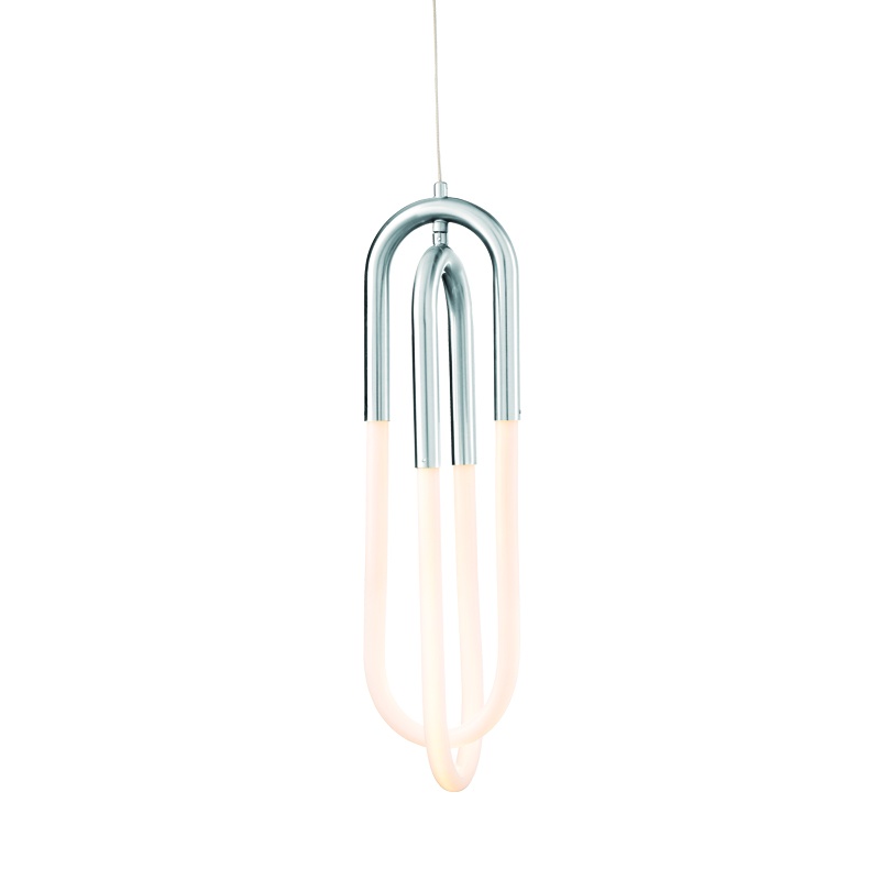 Aca Led Κρεμαστό Φωτιστικό 8W 3000K Χρώμιο (ZM33LEDP15CH)