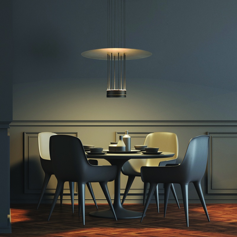 Aca Led Κρεμαστό Φωτιστικό 18W Μαύρο (YL1691LEDPBK) [ΝΤ]
