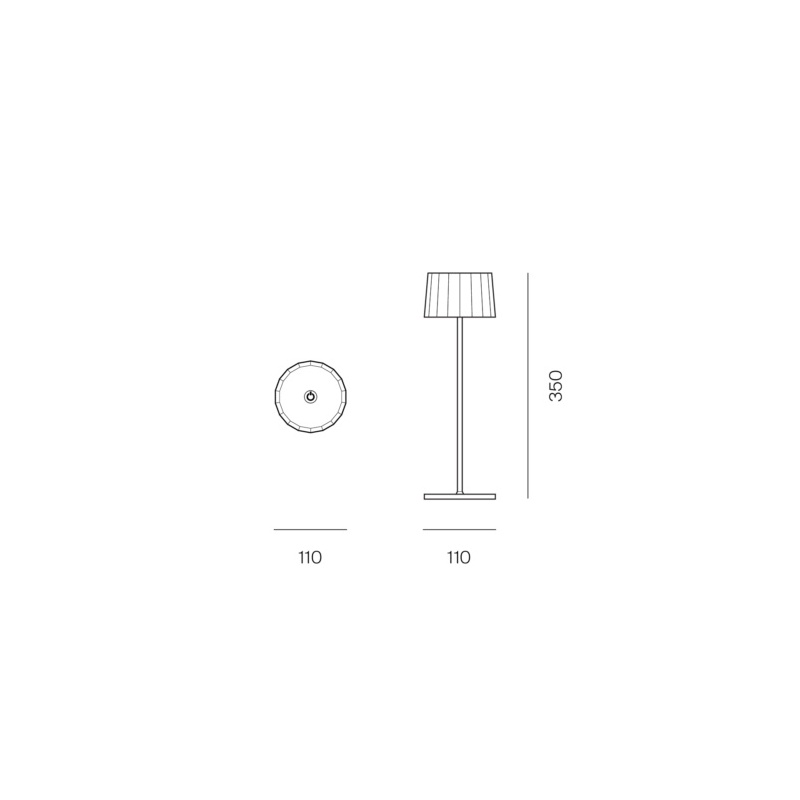 Logica Twiggy Less Led Επαναφορτιζόμενο Επιτραπέζιο Φωτιστικό Άμμος (MC42761)