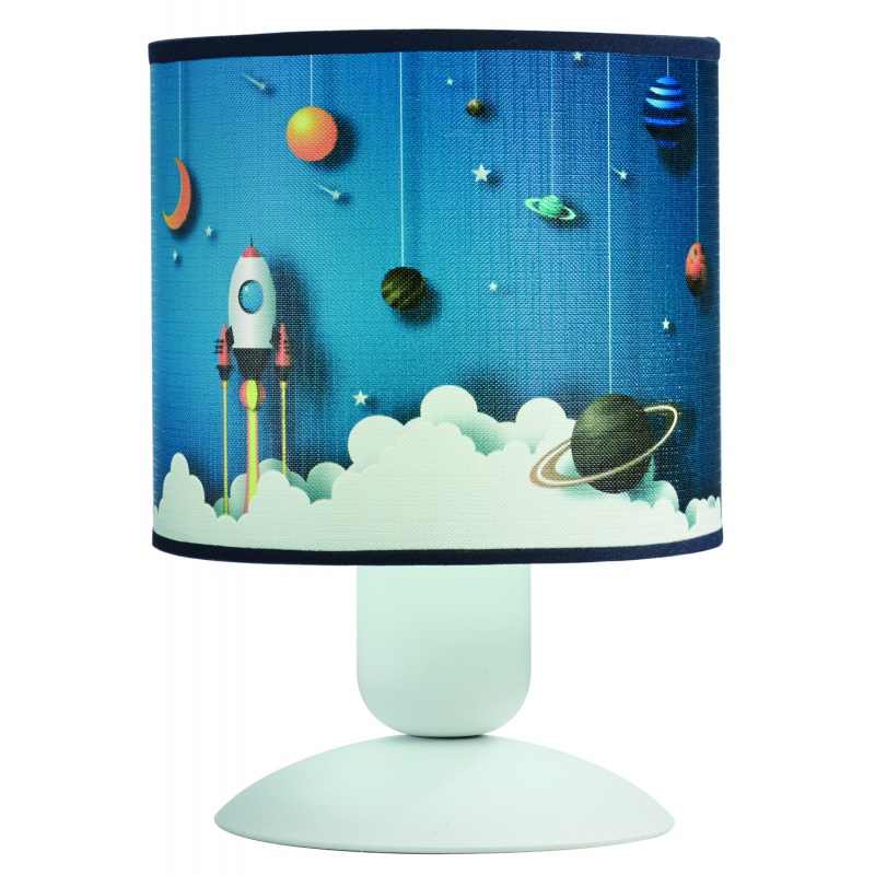 Arkolight Φωτιστικό Πορτατίφ Παιδικό Αμπαζούρ Πύραυλος E27 Φ15 (4420-25/15)