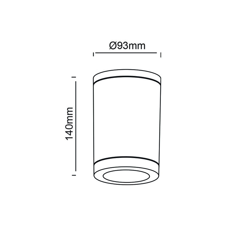 Aca Σποτ Οροφής GU10 IP65 Λευκό (SL7033W)
