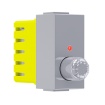 Acaelec Modys Aλερετούρ Περιστροφικός Ροοστάτης 1P 40-300W 250VAC IP20 Ασημί (10101312497)