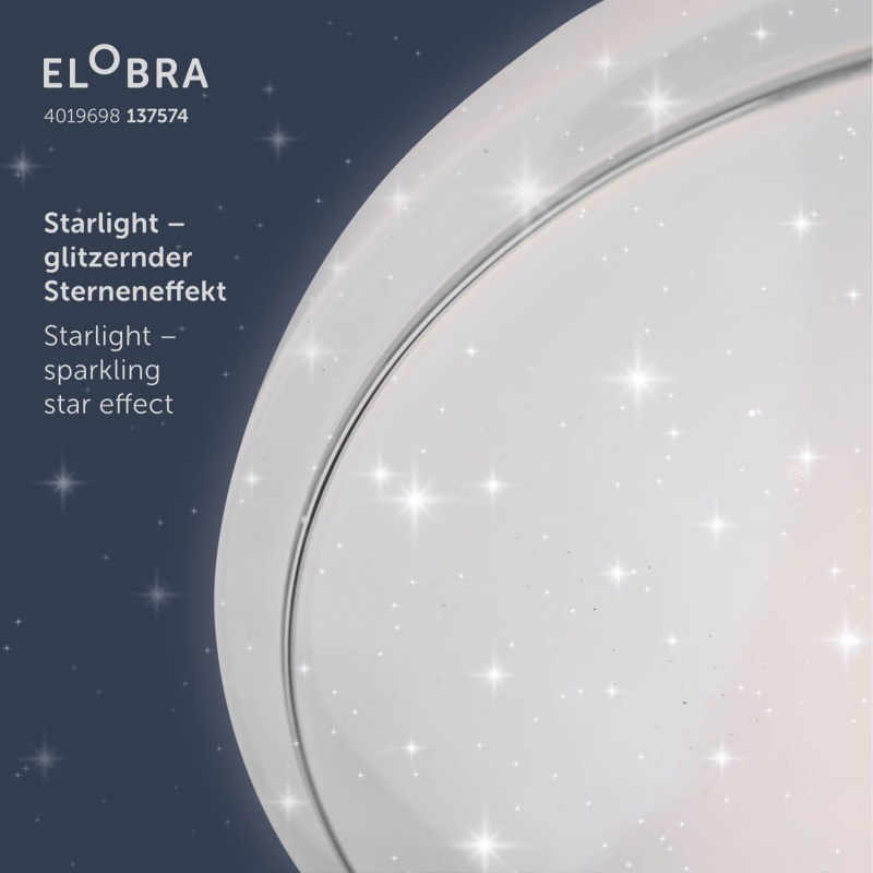 Elobra Led Παιδικό Φωτιστικό Τοίχου Σύννεφο Ροζ Starlight Smile Cloud (137574)