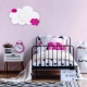 Elobra Led Παιδικό Φωτιστικό Τοίχου Σύννεφο Ροζ Cloud Starlight (137741)