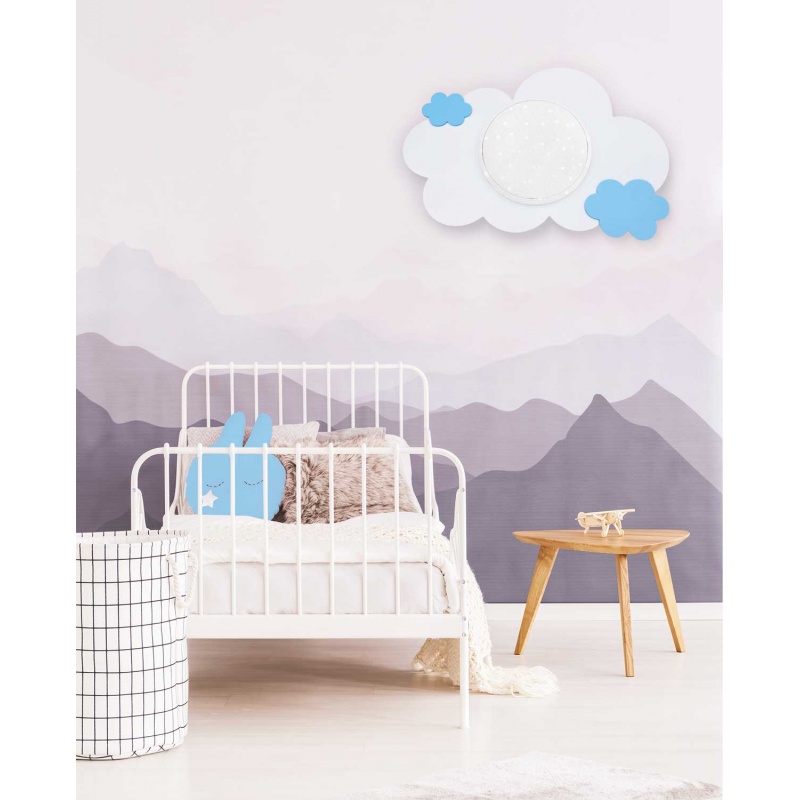 Elobra Led Παιδικό Φωτιστικό Τοίχου Σύννεφο Ροζ Cloud Starlight (137741)