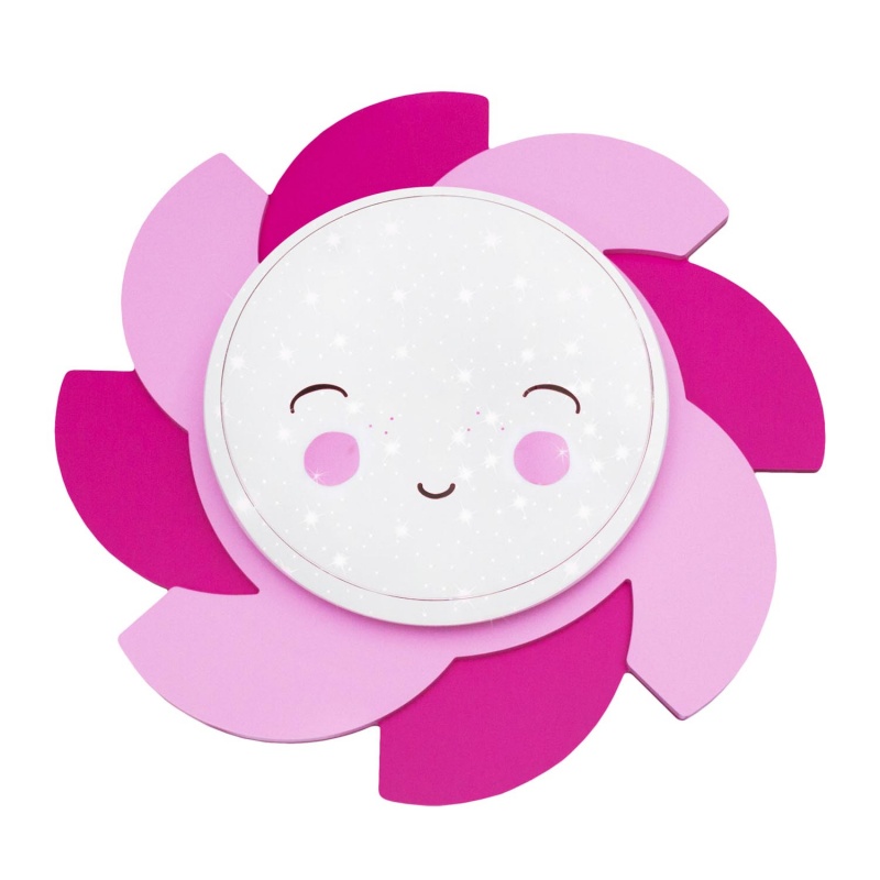 Elobra Led Παιδικό Φωτιστικό Τοίχου Κίτρινο Ήλιος Sun Siri Starlight Smile (137390)