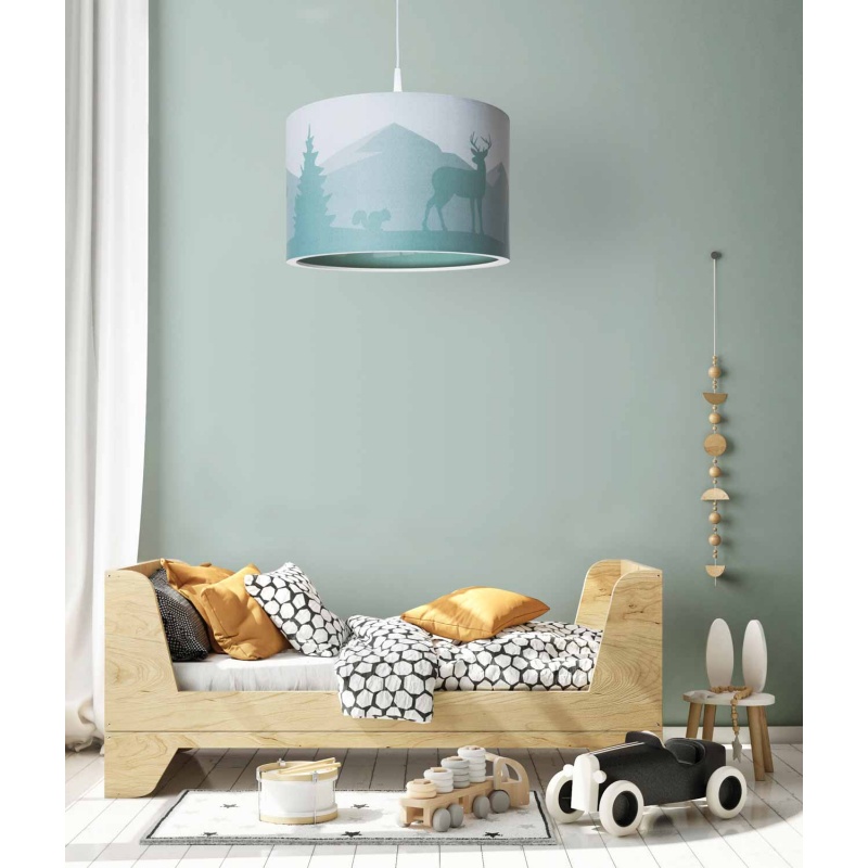 Elobra Παιδικό Κρεμαστό Φωτιστικό Οροφής Δάσος Μέντα Wald Forest Scandi (139523)
