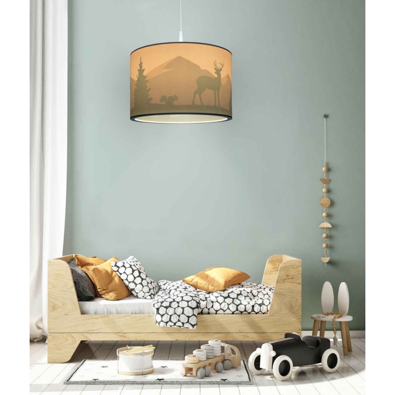 Elobra Παιδικό Κρεμαστό Φωτιστικό Οροφής Δάσος Μέντα Wald Forest Scandi (139523)