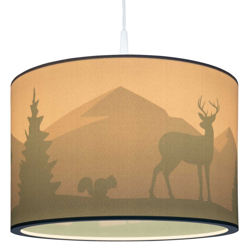 Elobra Παιδικό Κρεμαστό Φωτιστικό Οροφής Δάσος Μέντα Wald Forest Scandi (139523)