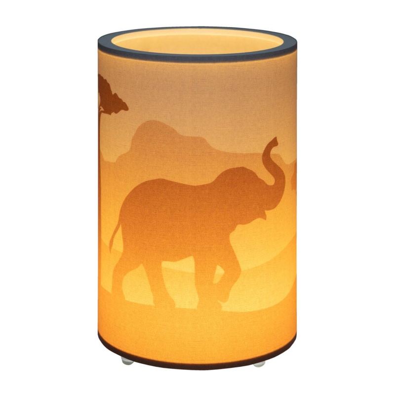 Elobra Led Παιδικό Πορτατίφ Πορτοκαλί Σαβάνα Savanne Scandi (139615)