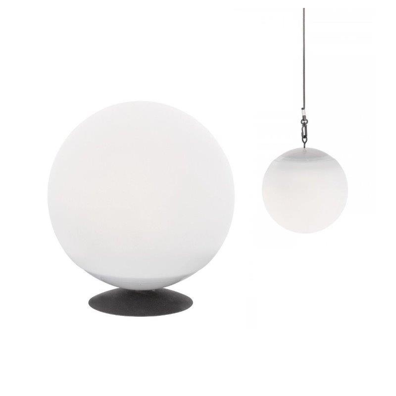 Fischer Honsel Led RGBW Ηλιακό Φωτιστικό 2 σε 1 Κρεμαστό & Επιτραπέζιο Επαναφορτιζόμενο Twin (860043)
