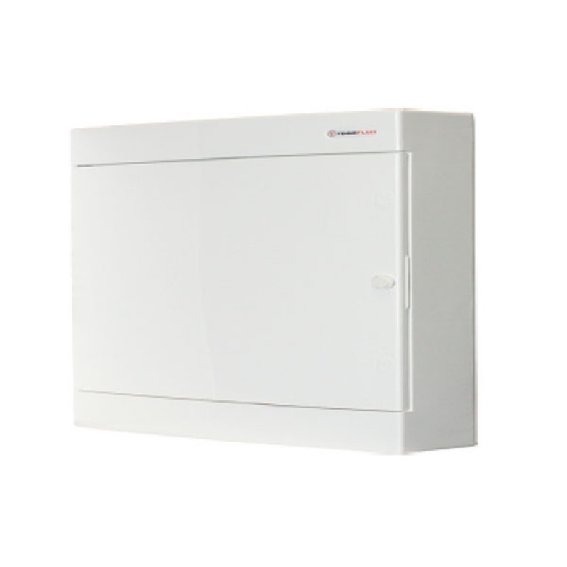 Tehnoplast Πίνακας Εξωτερικός με Λευκή Πόρτα 1 Σειράς 12 Θέσεων IP40 (282N12CW)