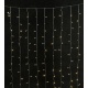 360 Led (5mm) Λαμπάκια Κουρτίνα Θερμά 2x2m με Διάφανο Καλώδιο (60278)