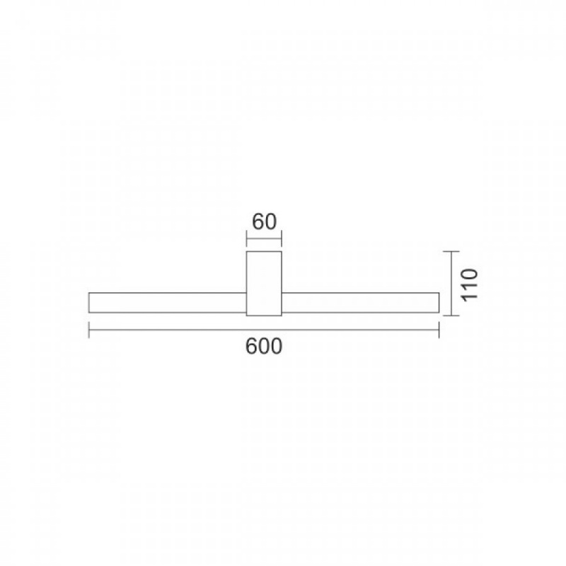 Spotlight Led Επιτοίχιο Φωτιστικό Μπάνιου 14W 3000K (6522)