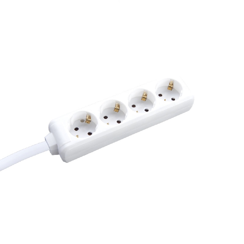 Acaelec Πολύπριζο 4 Θέσεων με καλώδιο 1.5m 3x1.5mm² Λευκό (BMS20C415)