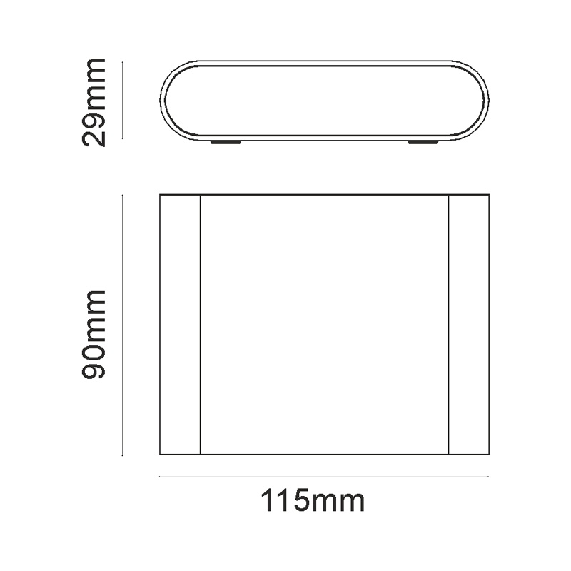 Aca Led Επιτοίχιο Φωτιστικό Αλουμινίου Λευκό 7W 3000K (LG2631W)