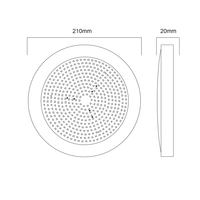 Aca Επιτοίχιο Φωτιστικό Πισίνας Led 20W 12V 6000K (PISC20CW)