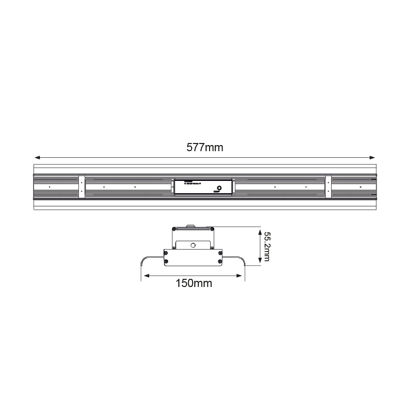 Aca Led γραμμικό φωτιστικό καμπάνα GRAMUS 100W 5000K (GRAMUS10050N)