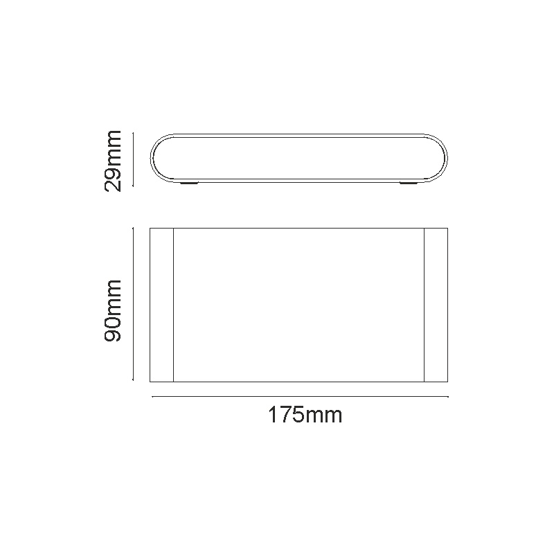 Aca Led Επιτοίχιο Φωτιστικό Αλουμινίου Λευκό 11W 3000K (LG2632W)
