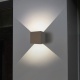 It-Lighting Emerald Led 10W 3000K Επιτοίχιο Φωτιστικό Up-Down Ρυθμιζόμενης Δέσμης Γκρι (80203131)