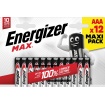 Energizer Max Αλκαλικές Μπαταρίες AAA 12τμχ