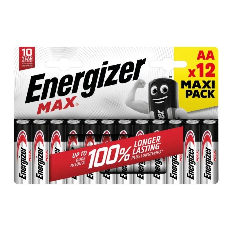 Energizer Max Αλκαλικές Μπαταρίες AA 12τμχ