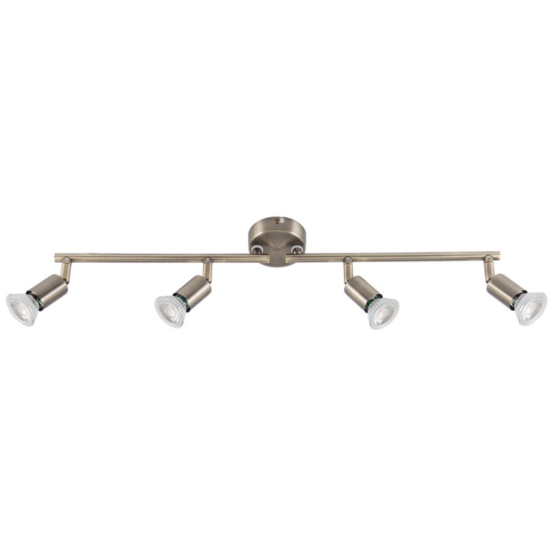 Lucas Spot Οροφής 4 Φώτων Μπρονζέ (PAR4BZ)