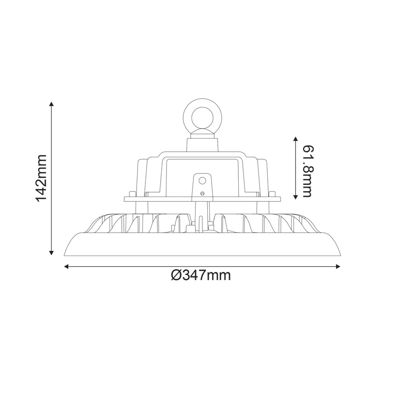 Aca Led SMD φωτιστικό τύπου καμπάνας ASTREK 200W 5000K (ASTREK20050H)