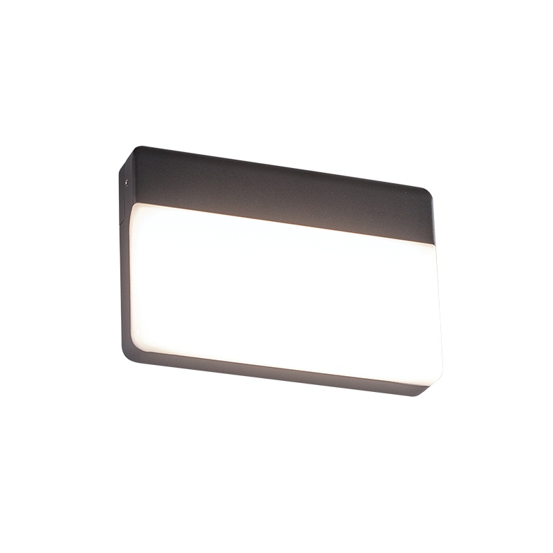 Aca LED SMD Επίτοιχη Απλίκα Σκούρο Γκρι 13W (LG1329G)