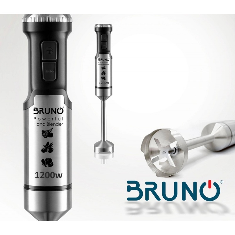 Bruno Ραβδομπλέντερ 1200W Inox Μαύρο (BRN-0092)