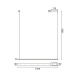 Aca Led Κρεμαστό Φωτιστικό 20W 3000K Μαύρο (ZM58LEDP100BK)