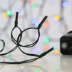 Eurolamp 100 Led (3mm) RGB 5m με Πράσινο Καλώδιο & Πρόγραμμα (600-13169)